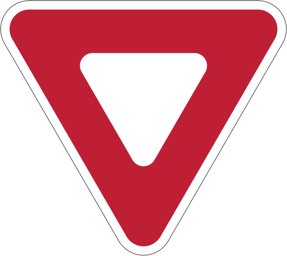 Ontario yield sign
